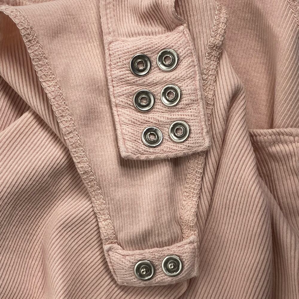 Guess Pink Ribbed Tank Body Suit Small - Picture 3 of 6